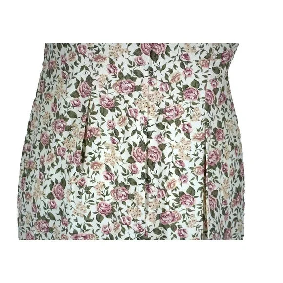 Vintage Paquette Too! Floral Dress with Rosette and Lace Collar Garden Cottage T - Picture 14 of 14